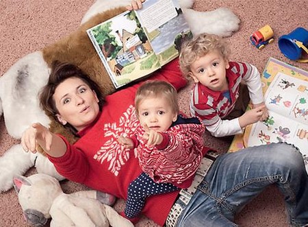 Диана Арбенина с детьми-двойняшками Артемом и Мартой