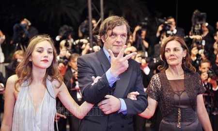 Эмир Кустурица с женой Майей и дочкой