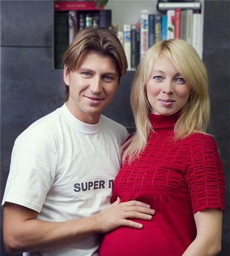 Алексей Ягудин с женой Татьяной Тотьмяниной