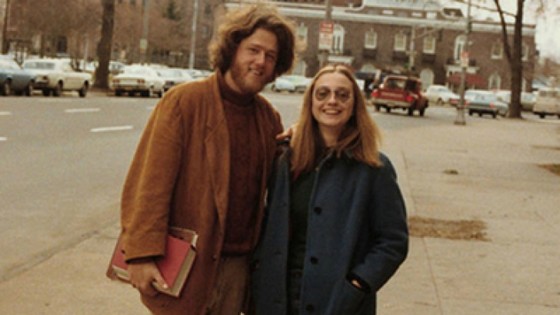 Хиллари Клинтон и Билл Клинтон в молодости
