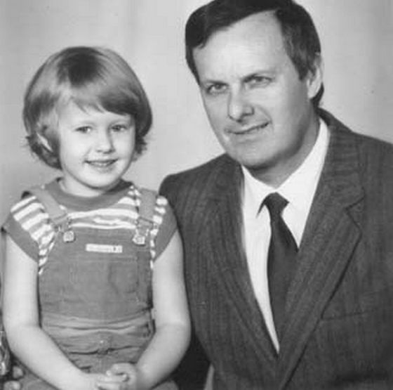 Молодой Анатолий Собчак с дочкой Ксюшей