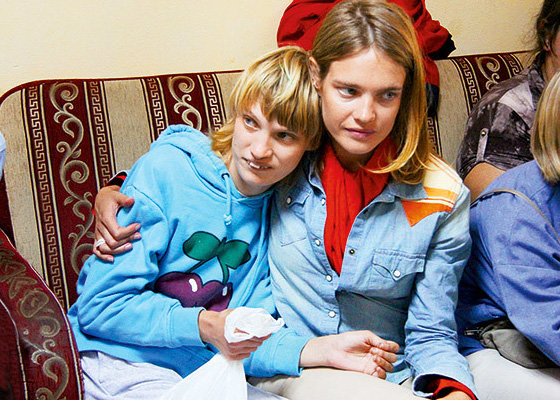 Наталья Водянова и ее сестра Оксана